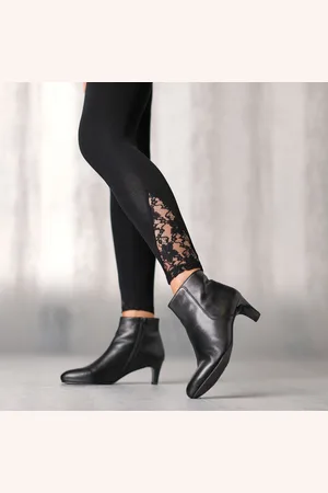 BLANCHEPORTE Legging Base Dentelle, Taille Élastiquée