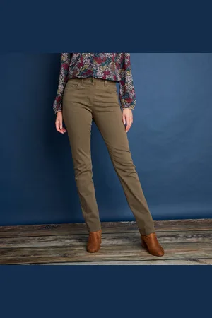 Colors & co Pantalon Droit Gainant - Grande Stature Entrej. 78 Cm