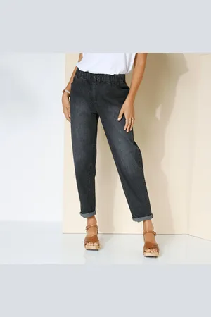 BLANCHEPORTE Jean Stretch Coupe Mom Confort, Taille Élastiquée