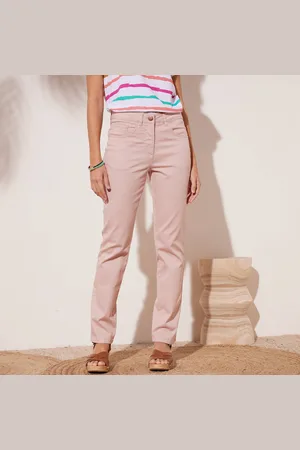 BLANCHEPORTE Pantalon Effet Ventre Plat, Coton Stretch