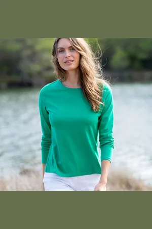 BLANCHEPORTE T-shirt Uni Manches Longues