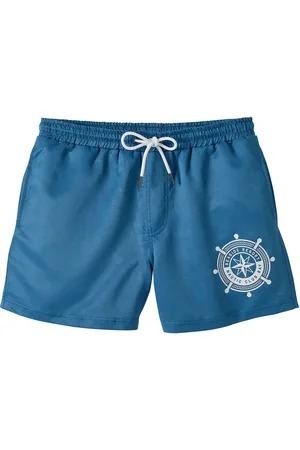 BLANCHEPORTE Short De Bain Uni Motif Contrasté