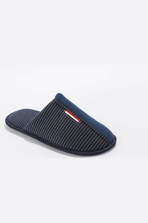 BLANCHEPORTE Chaussons Mules Unis Bande Rayée