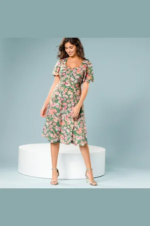 BLANCHEPORTE Robe Midi Imprimée, Spécial Petites