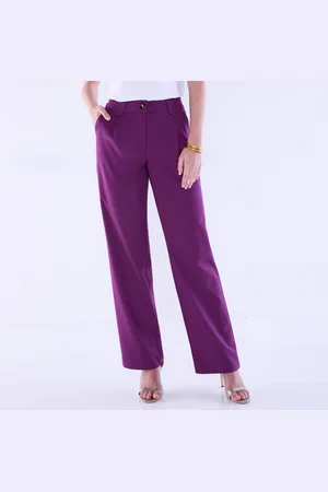 BLANCHEPORTE Pantalon Droit Large, Uni