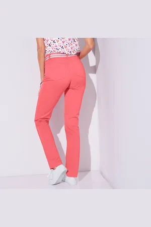 BLANCHEPORTE Pantalon Effet Ventre Plat, Coton Stretch