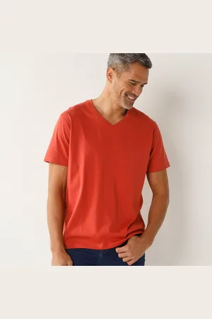 BLANCHEPORTE Tee-shirt Col V Manches Courtes