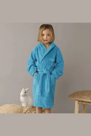 Colombine Des Petits Peignoir Enfant Éponge À Capuche Personnalisable