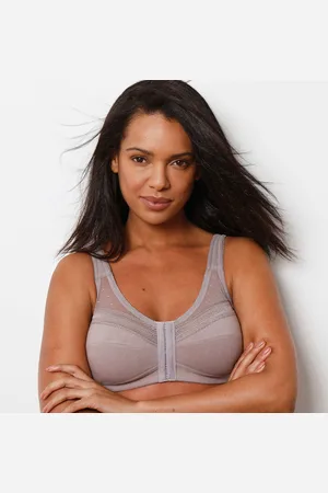 BLANCHEPORTE Soutien-gorge Coton Uni Et Plumetis Ouverture Devant - Sans Armatures