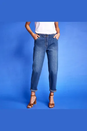 BLANCHEPORTE Jean Stretch Coupe Mom Confort, Taille Élastiquée