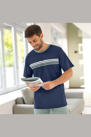 BLANCHEPORTE T-shirt Pyjama Rayé Manches Courtes