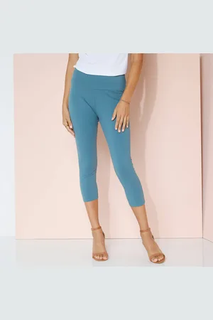 BLANCHEPORTE Legging 3/4 Taille Haute, Ventre Plat