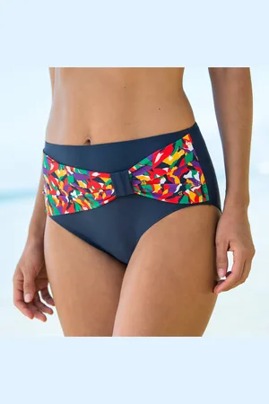 BLANCHEPORTE Culotte Taille Haute Drapée Imprimée, Toboki