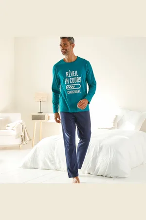 BLANCHEPORTE Pyjama Col Rond À Message