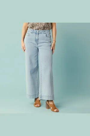 BLANCHEPORTE Jean Taille Haute Spécial Petites Entrej. 60 Cm, Coupe Large 7/8ème