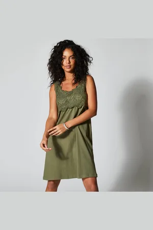 BLANCHEPORTE Robe Plastron Macramé