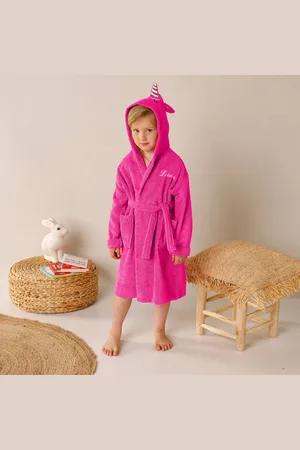 Colombine Des Petits Peignoir De Bain Enfant Personnalisable Licorne À Capuche