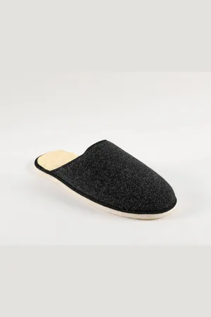 BLANCHEPORTE Mules Homme Silencieuses Fourrées Laine