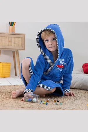 Colombine Des Petits Peignoir De Bain Enfant À Capuche Voiture Éponge Coton - 340 G/m²