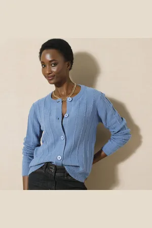 BLANCHEPORTE Gilet Maille Effet Rayures