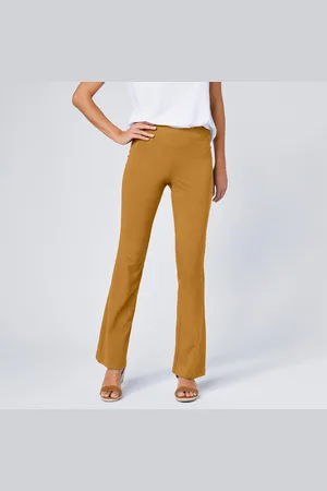 Lora Zellini Legging Bootcut Uni, Taille Élastiquée