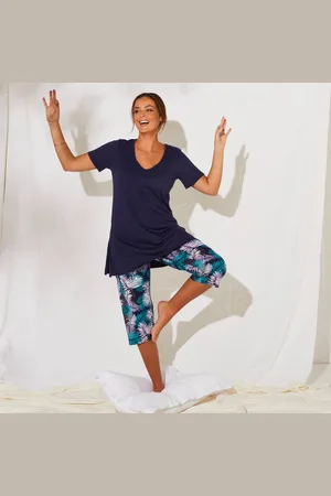 BLANCHEPORTE Pyjama Pantacourt Imprimé Tropical