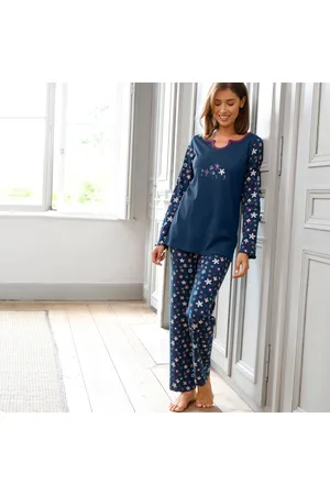 BLANCHEPORTE Pyjama Pantalon Imprimé Fleurs - Pur Coton
