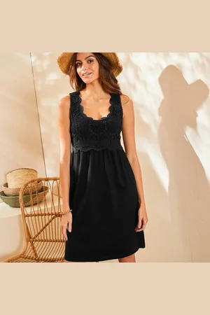 BLANCHEPORTE Robe Plastron Macramé