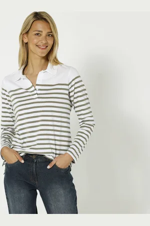 BLANCHEPORTE Polo Rayé Maille Jersey