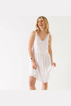 BLANCHEPORTE Robe Imprimé Fleuri Et Macramé
