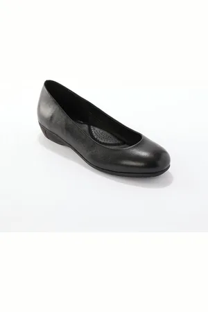 BLANCHEPORTE Ballerines Souples Compensées En Cuir Lisse