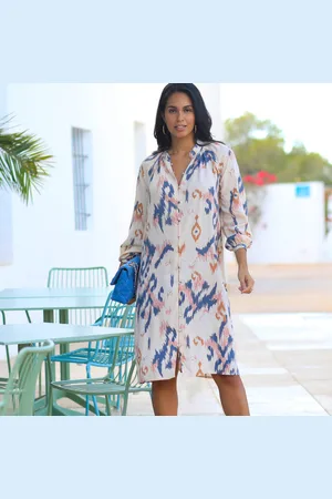 BLANCHEPORTE Robe Chemisier Imprimée