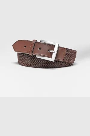 BLANCHEPORTE Ceinture Tressée Extensible Finitions Cuir