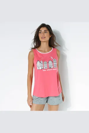 BLANCHEPORTE Pyjama Short Fantaisie Ville Étoilée