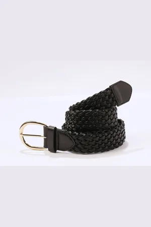 BLANCHEPORTE Ceinture Tressée Boucle Ovale