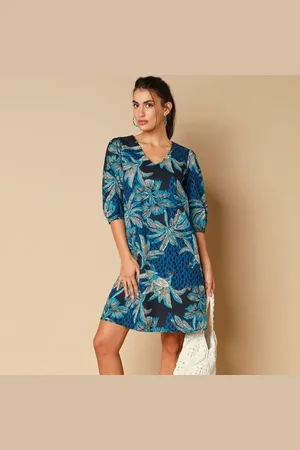 Lora Zellini Robe Housse Imprimée, Coton Biologique**