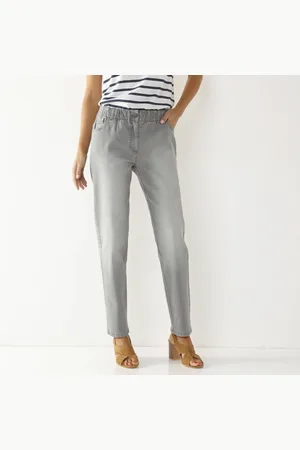 BLANCHEPORTE Jean Stretch Coupe Mom Confort, Taille Élastiquée