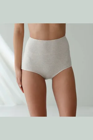 BLANCHEPORTE Culotte Coton Stretch Taille Très Haute Couvrante - Lot De 2