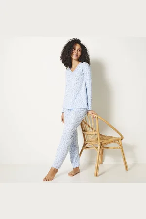 BLANCHEPORTE Pyjama Manches Longues Imprimé Fleuri
