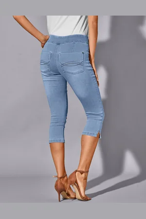 BLANCHEPORTE Corsaire Fuselé Ultra Stretch, Maille Effet Jean
