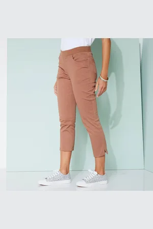BLANCHEPORTE Pantacourt Toile Taille Élastiquée