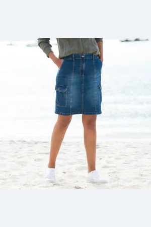 BLANCHEPORTE Jupe Cargo, Jean