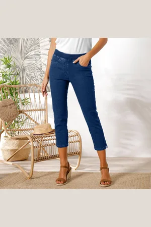 BLANCHEPORTE Pantacourt Jean Taille Élastiquée