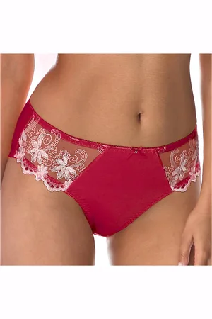 Confidence Lingerie Culotte Maille Satinée Et Tulle Brodé Calenca