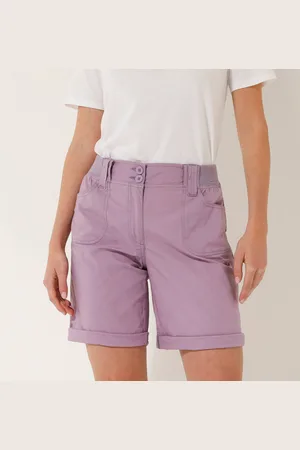 BLANCHEPORTE Bermuda Toile Extensible Ceinture Maille