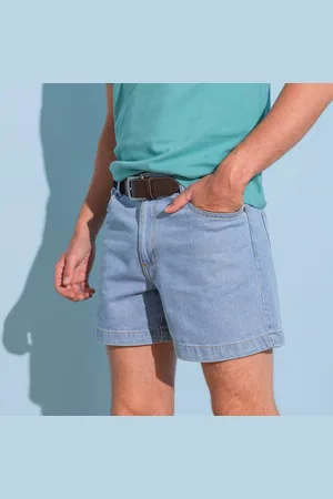 BLANCHEPORTE Short Denim Élastiqué Côtés