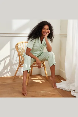 BLANCHEPORTE Pyjama Court Imprimé Feuillages