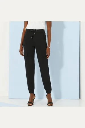 BLANCHEPORTE Pantalon Cargo, Maille Milano