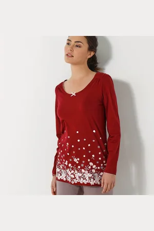 BLANCHEPORTE T-shirt Imprimé Fleurs - Manches Longues