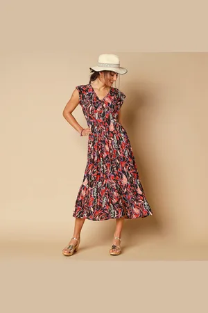 Coeur au sud Robe Longue Imprimée, Sans Manches